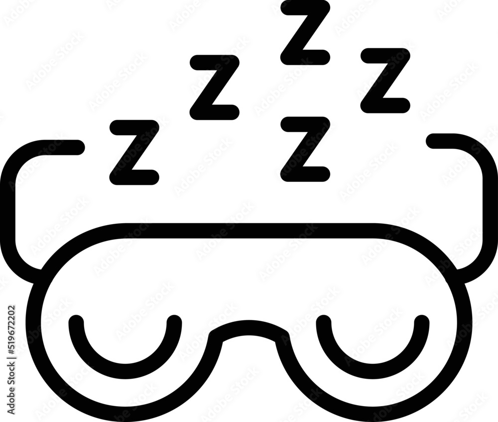 Sleeping mask icon outline vector. Coffee food. Drink home Sleeping mask icon outline vector. Coffee food. Drink home