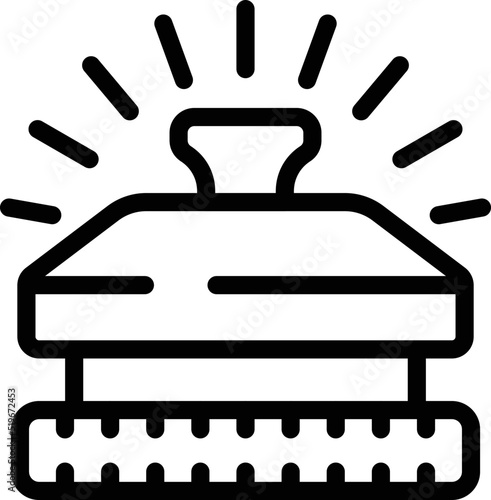 Hotel bell icon outline vector. Hostel facility. Modern resource