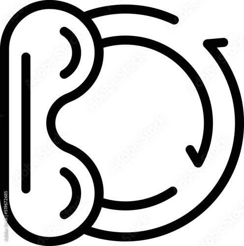 Call center icon outline vector. Hotel facility. Room hostel