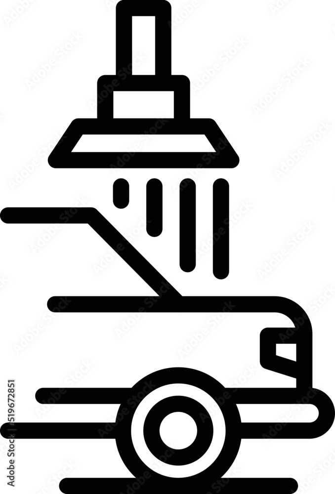 Wash pressure icon outline vector. Car service. Auto wash Wash pressure icon outline vector. Car service. Auto wash