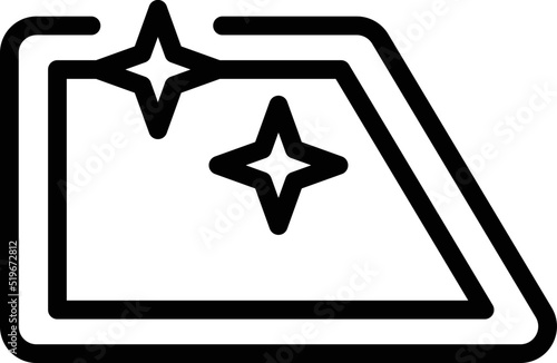 Clean door window icon outline vector. Carwash service. Foam cleaner