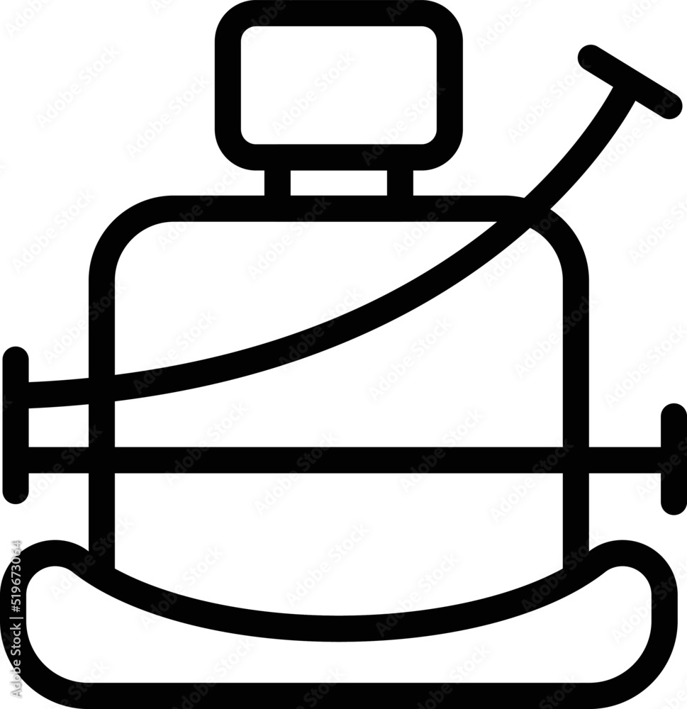 Secured belt icon outline vector. Car safe. Road plane Secured belt icon outline vector. Car safe. Road plane