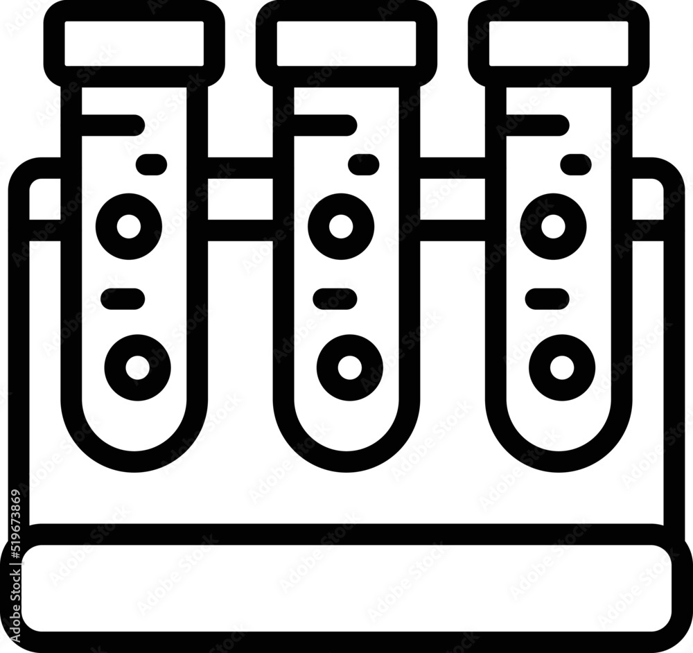 Food test tubes icon outline vector. Safety inspection. Quality review Food test tubes icon outline vector. Safety inspection. Quality review