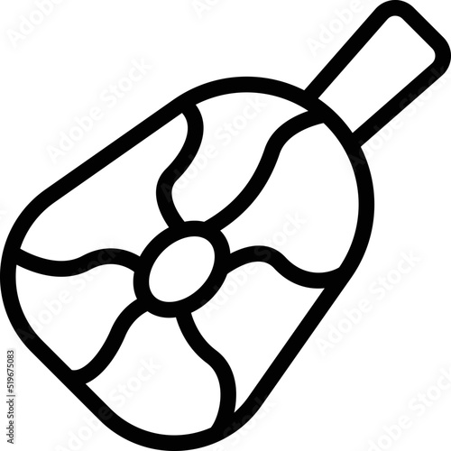 Roast meat icon outline vector. Paleo diet. Free food
