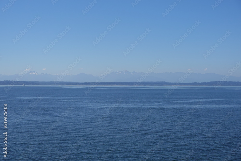 Fototapeta premium Seattle-Bainbridge Ferry - Seattle, Washington