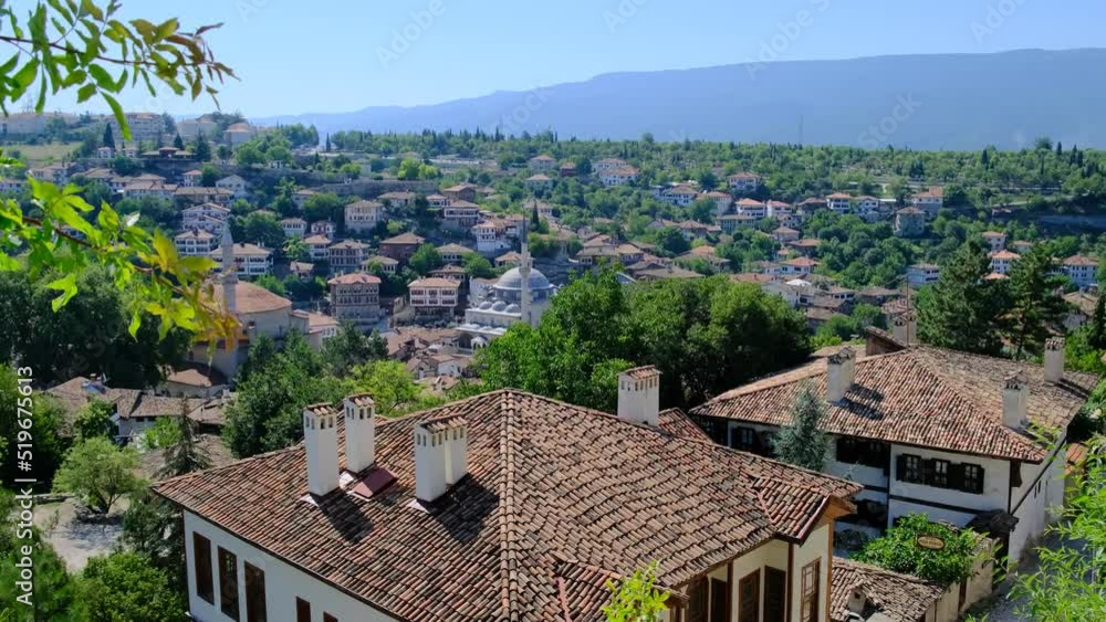 Panoramic 4k 60fps video of Safranbolu and old historical houses, an old and very beautiful city from the Ottoman Empire Panoramic 4k 60fps video of Safranbolu and old historical houses, an old and very beautiful city from the Ottoman Empire