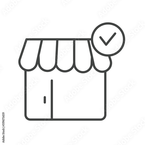 shop and check icons  symbol vector elements for infographic web