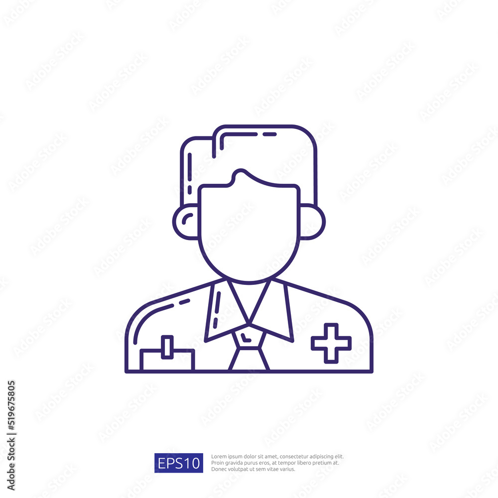 Medical Doctor Physician Line Icon