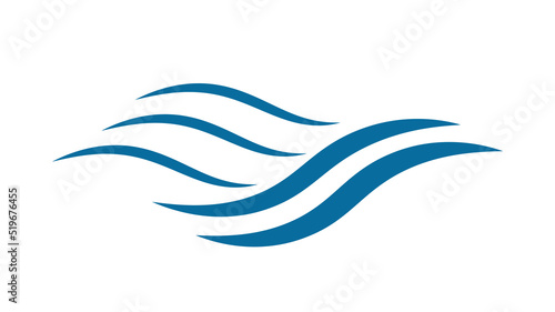 Blue wave icon