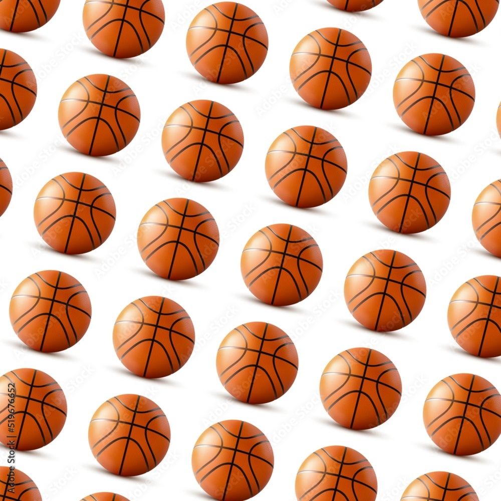 orange basketball ball pattern