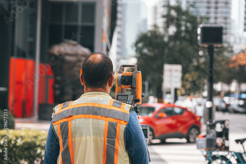worker work construction street downtown Brickell miami man  © Alberto GV PHOTOGRAP