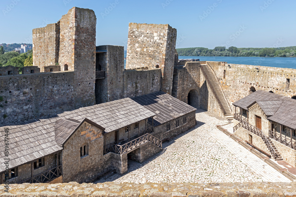 Ruins of Fortress in town of Smederevo, Serbia