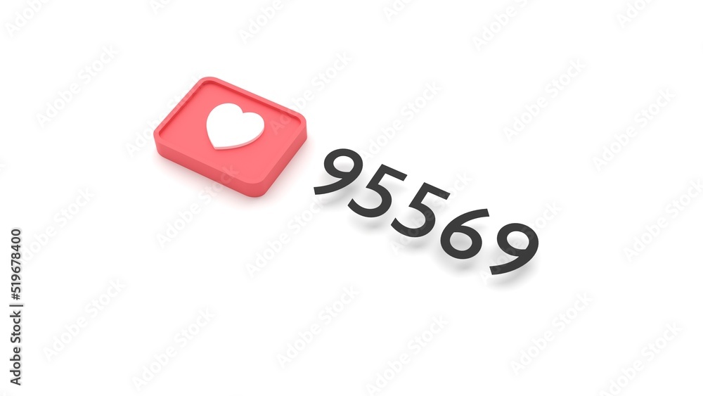 heart reaction emoji or social network like, can be used to represent a trendy influencer, online marketing or social media community heart reaction emoji or social network like, can be used to represent a trendy influencer, online marketing or social media community