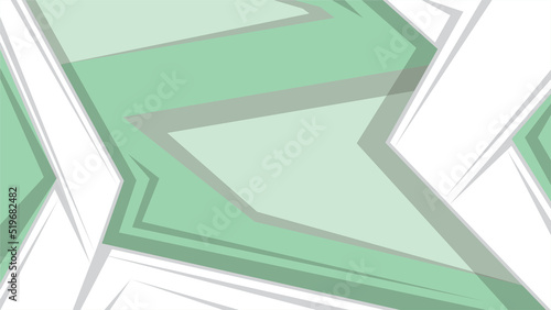 Abstract cartoon green polygonal shapes background. 