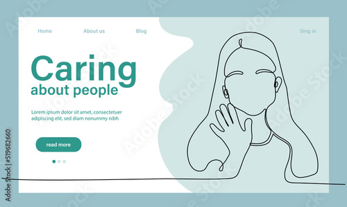Charity and help from community of tiny volunteers. People giving care. Voluntary, sponsorship, altruism concept for banner, website design or landing web page. Vector illustration