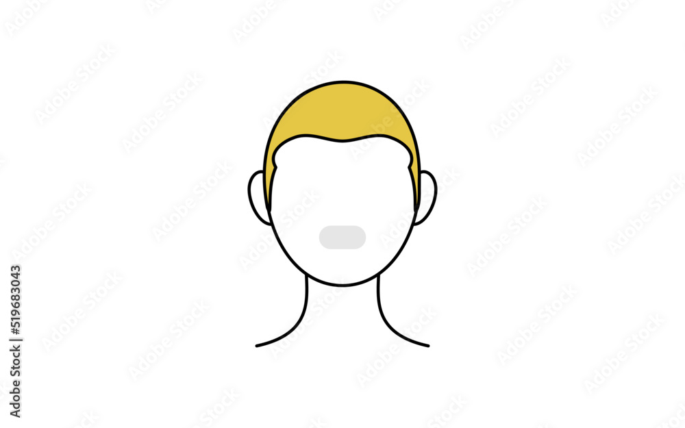 Fototapeta premium メンズ脱毛、ひげ脱毛、鼻下