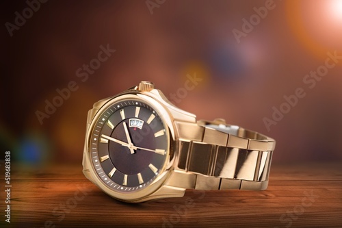 Stylish Luxury watch for artwork or design.