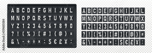 Foto Scoreboard mechanical flip font