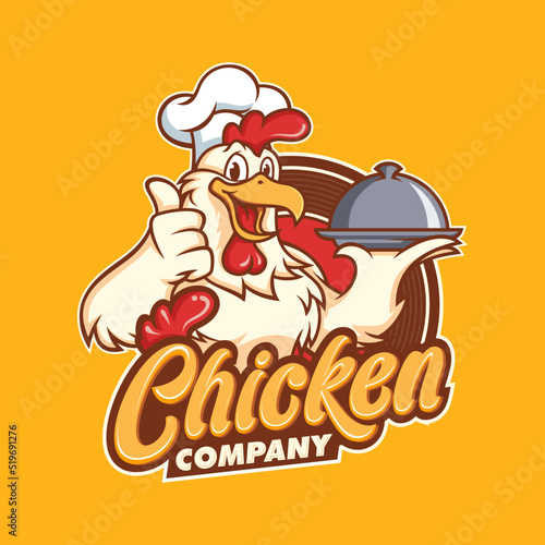 Fried Chicken Restaurant Logo Template
