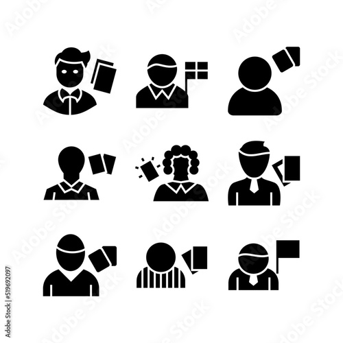 arbitrator icon or logo isolated sign symbol vector illustration - high quality black style vector icons

