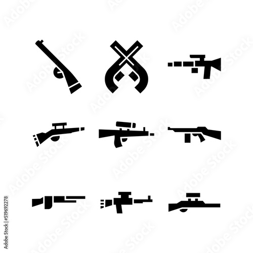 shotgun icon or logo isolated sign symbol vector illustration - high quality black style vector icons
