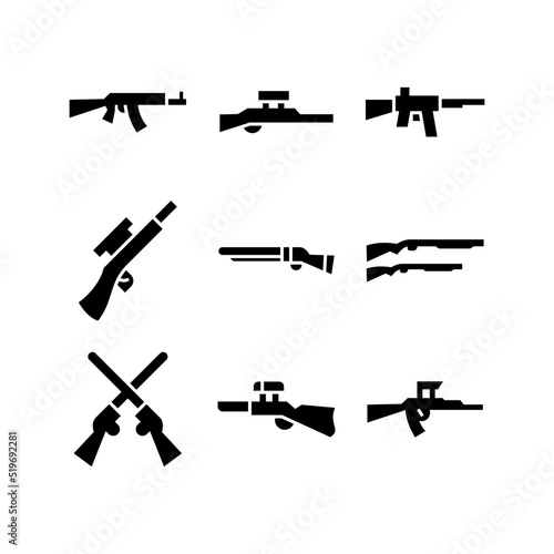 shotgun icon or logo isolated sign symbol vector illustration - high quality black style vector icons
