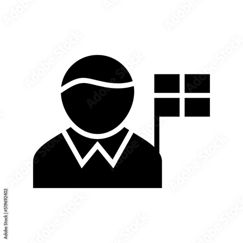 arbitrator icon or logo isolated sign symbol vector illustration - high quality black style vector icons
