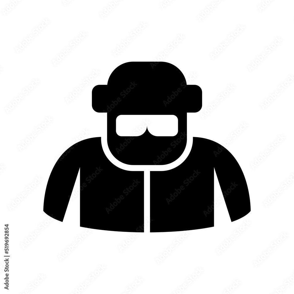 detective man icon or logo isolated sign symbol vector illustration - high quality black style vector icons
