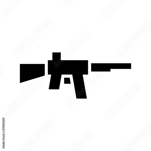 shotgun icon or logo isolated sign symbol vector illustration - high quality black style vector icons
