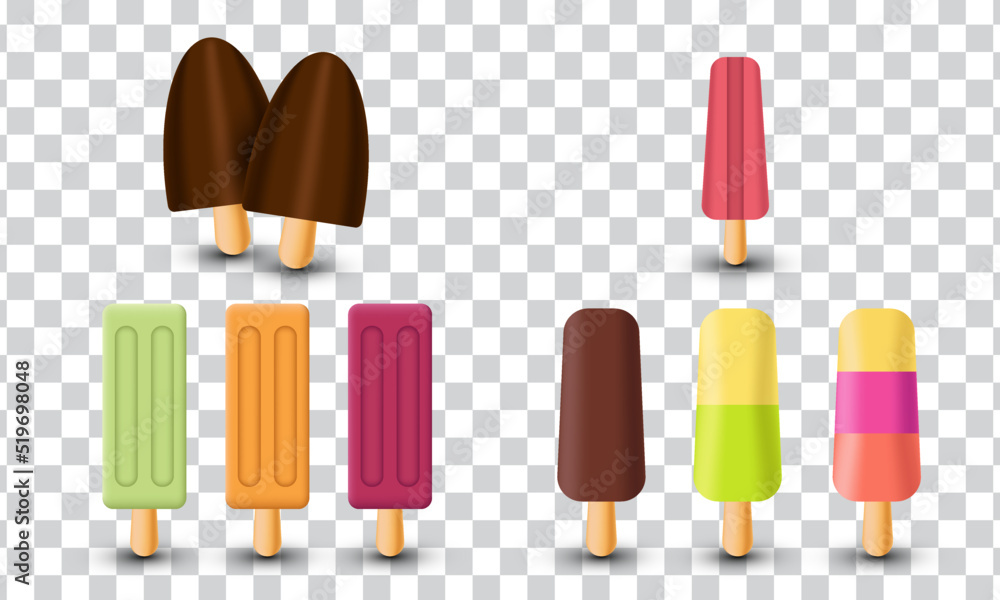 unique 3d set minimalist ice cream object design icon isolated on transparant background.Trendy and modern vector in 3d style. unique 3d set minimalist ice cream object design icon isolated on transparant background.Trendy and modern vector in 3d style.