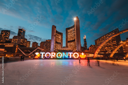 Vászonkép Toronto city hall at Ontario, Canada