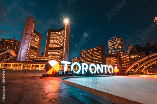 Canvas Print Toronto city hall at Ontario, Canada