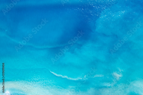 Sea surface aerial view water surface texture, Blue sea background Beautiful nature Amazing view seascape background