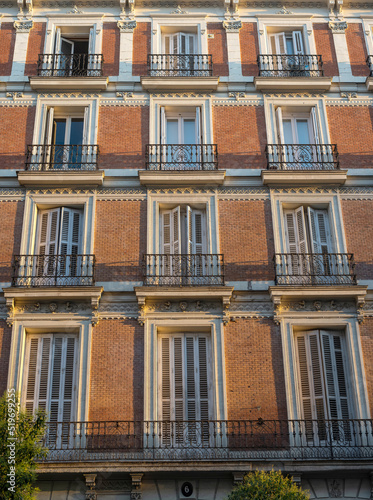 Building facades in Madrid