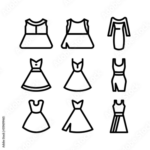 dress icon or logo isolated sign symbol vector illustration - high quality black style vector icons 