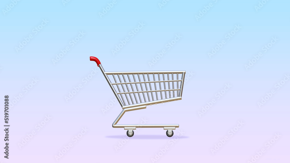 shopping cart with clipping path shopping cart with clipping path
