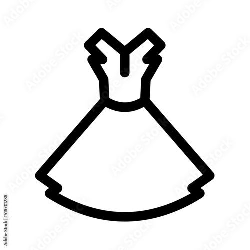 dress icon or logo isolated sign symbol vector illustration - high quality black style vector icons 