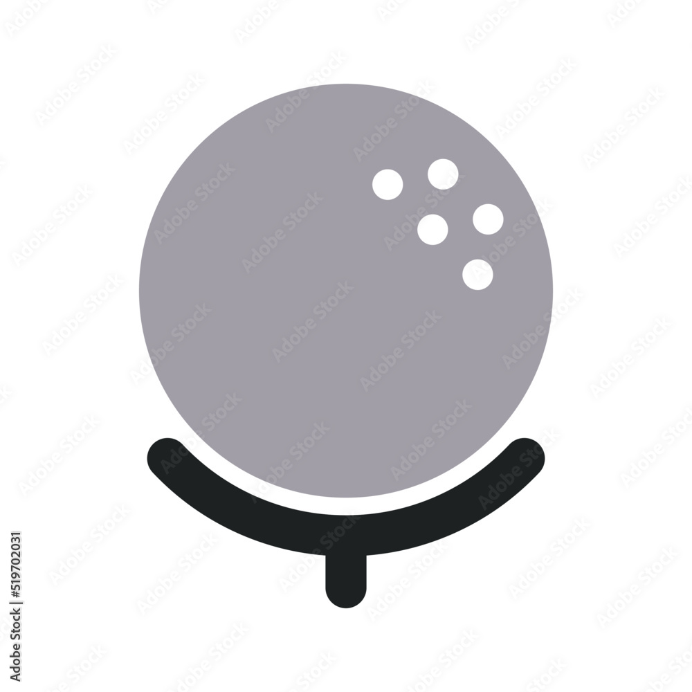 Golf Icon with Two Tone Color Golf Icon with Two Tone Color