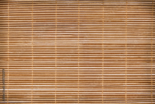 Brown blinds texture in horizontal seamless patterns with string and wood background
