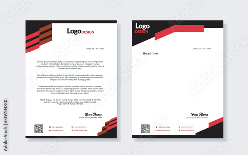 Simple Modern vector Letterhead template design for your business and corporate project.