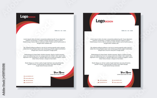 Simple Modern vector Letterhead template design for your business and corporate project.