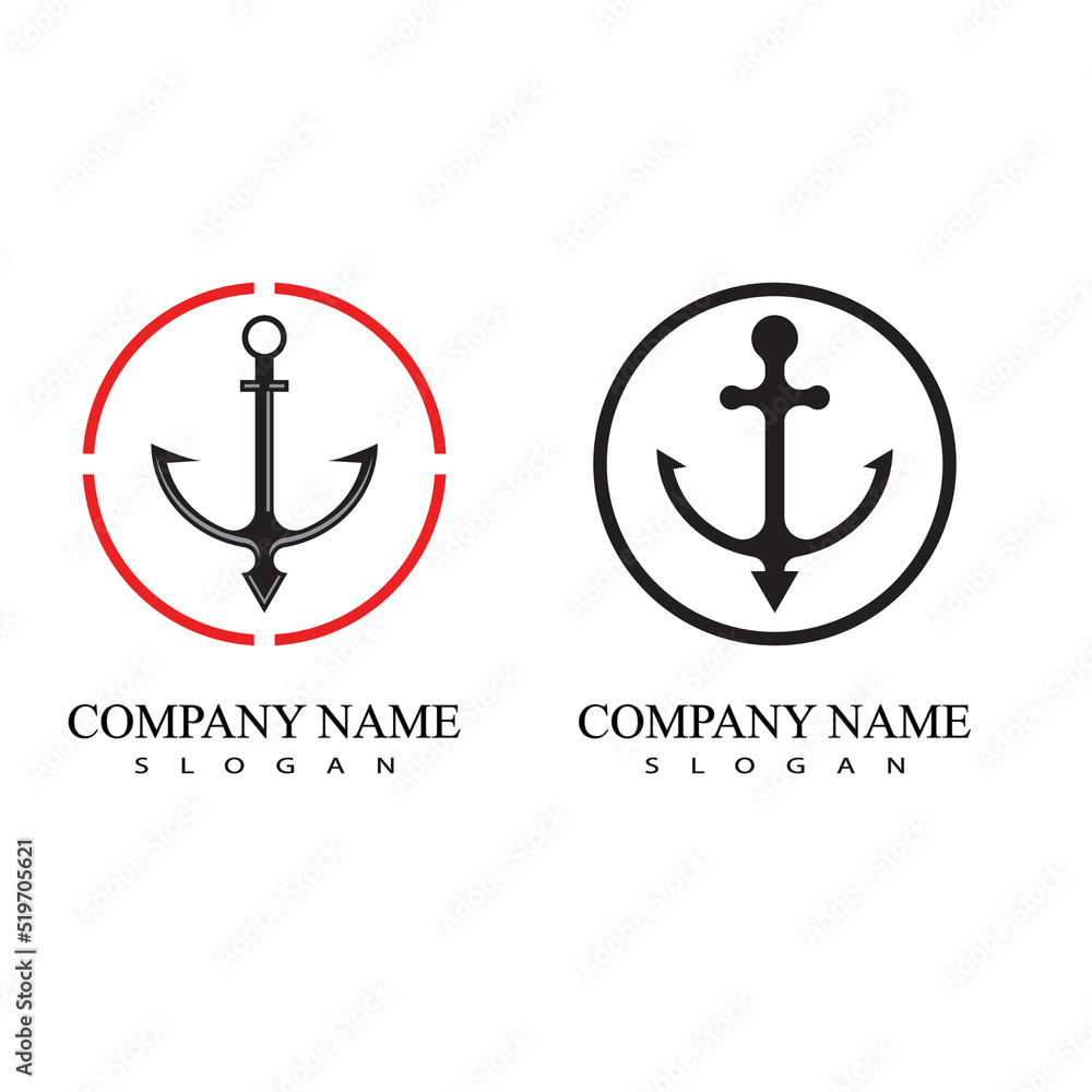 Anchor Logo Template vector symbol design Anchor Logo Template vector symbol design