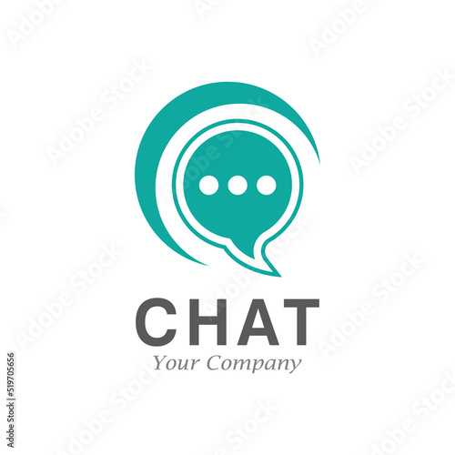 Speech bubble Logo template vector illustration