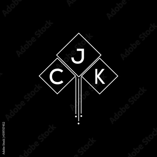 CJK letter logo design with white background in illustrator, CJK vector logo modern alphabet font overlap style.
 photo