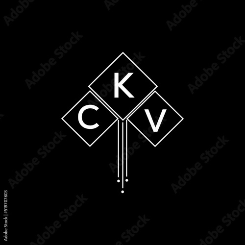 CKV letter logo design with white background in illustrator, CKV vector logo modern alphabet font overlap style.
 photo