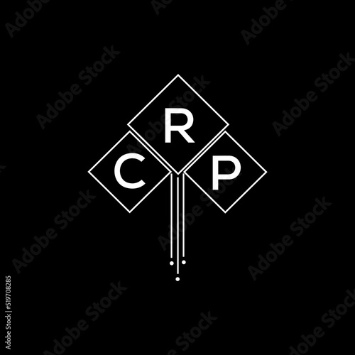 CRP letter logo design with white background in illustrator, CRP vector logo modern alphabet font overlap style.
