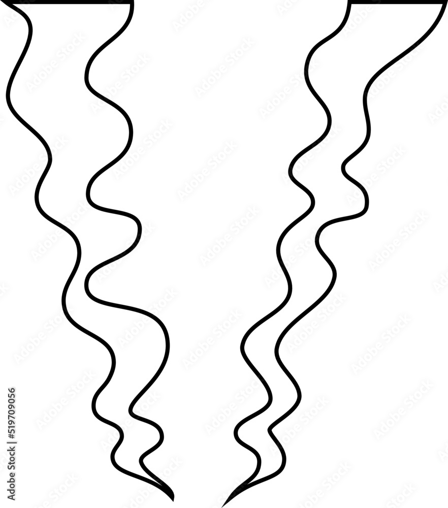 Smoke generated by fire outline Smoke generated by fire outline