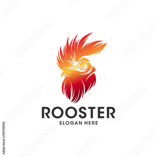 Rooster Logo Designs Template, Chicken Head Logo Designs