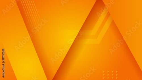 Modern red and orange flag star ribbon halftone and podium design background. Abstract background with trendy color for presentation design, flyer, social media cover, banner, nation festival banner