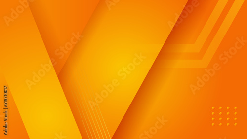 Modern red and orange flag star ribbon halftone and podium design background. Abstract background with trendy color for presentation design, flyer, social media cover, banner, nation festival banner